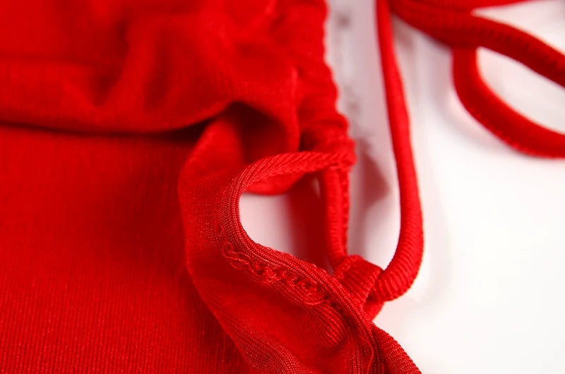 Sexy Strapless Dress Hang Neck Summer Fashion Style