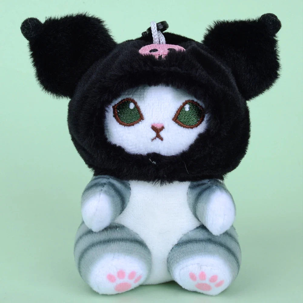 Japanese Cute Cartoon Plush Toy Bag With Cat Doll Heart Gift