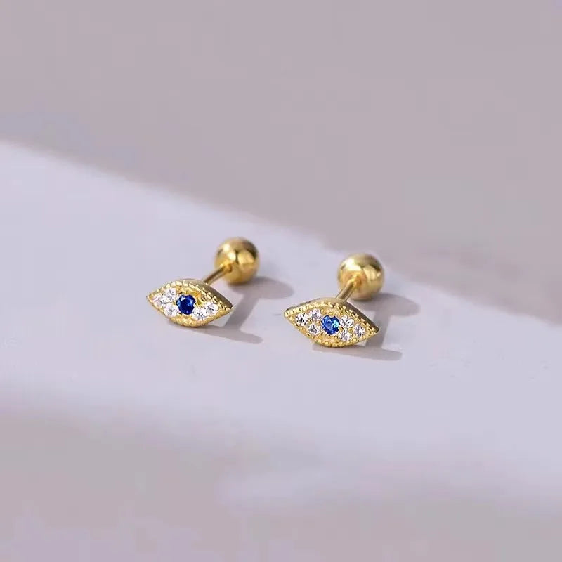 Heart Stud Earrings for Women Hypoallergenic Screw Cartilage Helix Jewelry Gifts