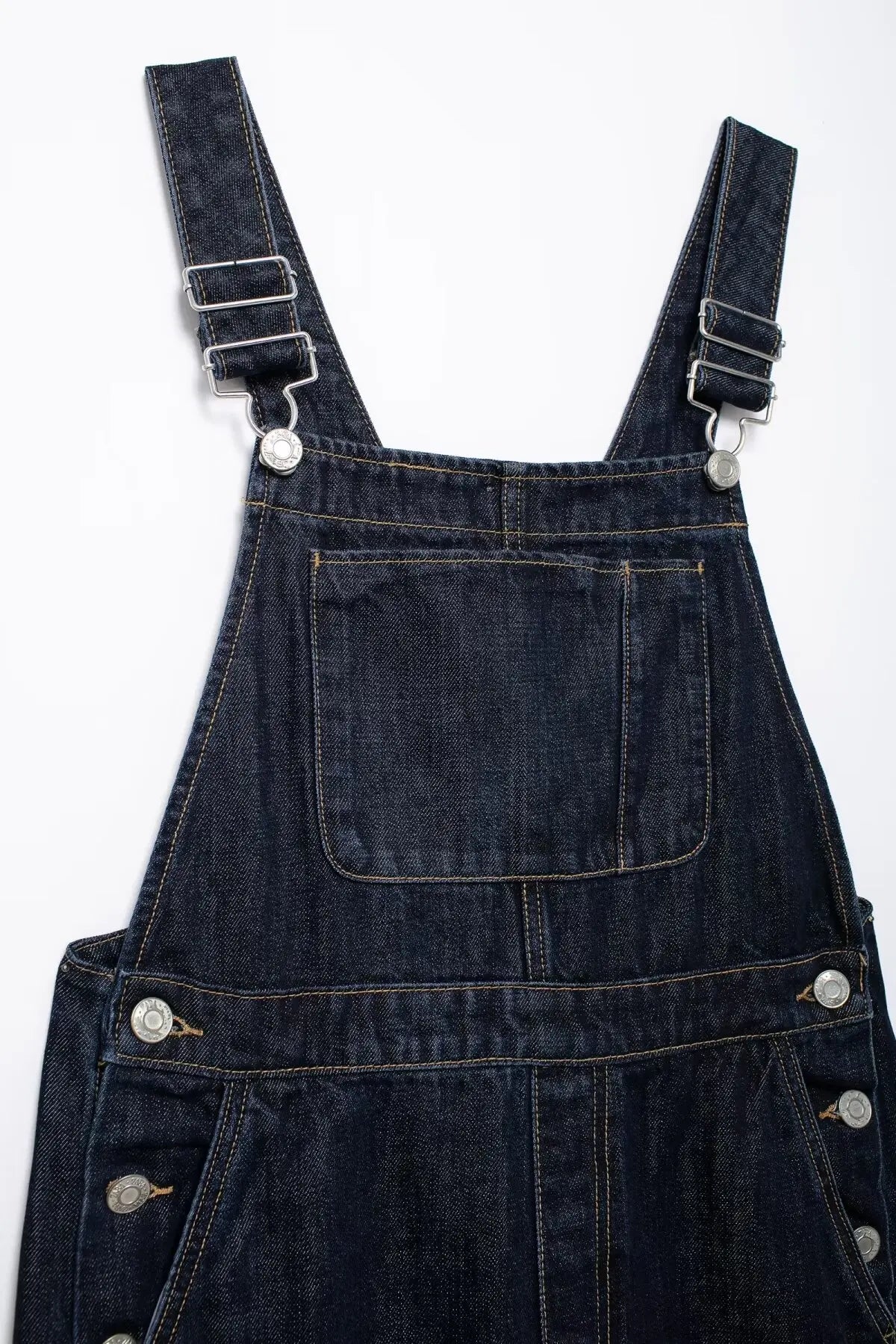 Chic French-Inspired Long Denim Overalls for Women Simple Versatile Age-Defying Autumn Outfit
