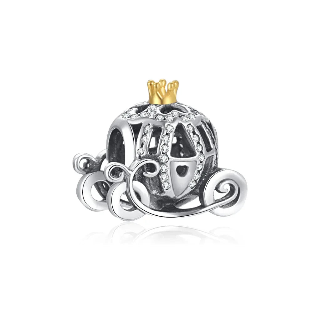 Mickey Mouse Minnie Mouse Sterling Silver Charm Beads for Bracelets