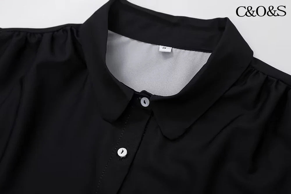 Floral Print Long Sleeve Shirt and High Waisted Trousers Fashion Set