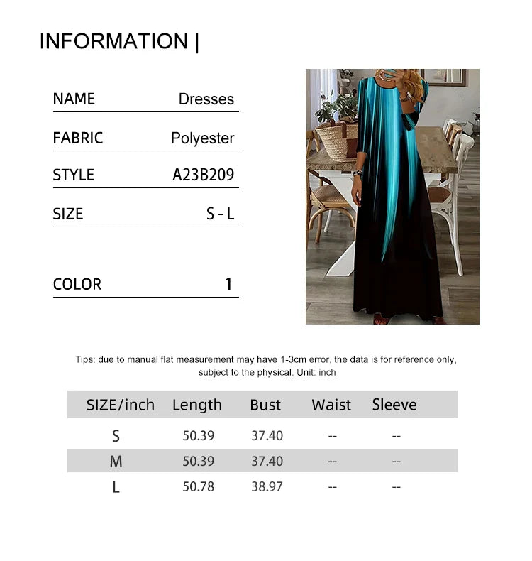 Women's Color Block Dress With Long Sleeves Round Neck