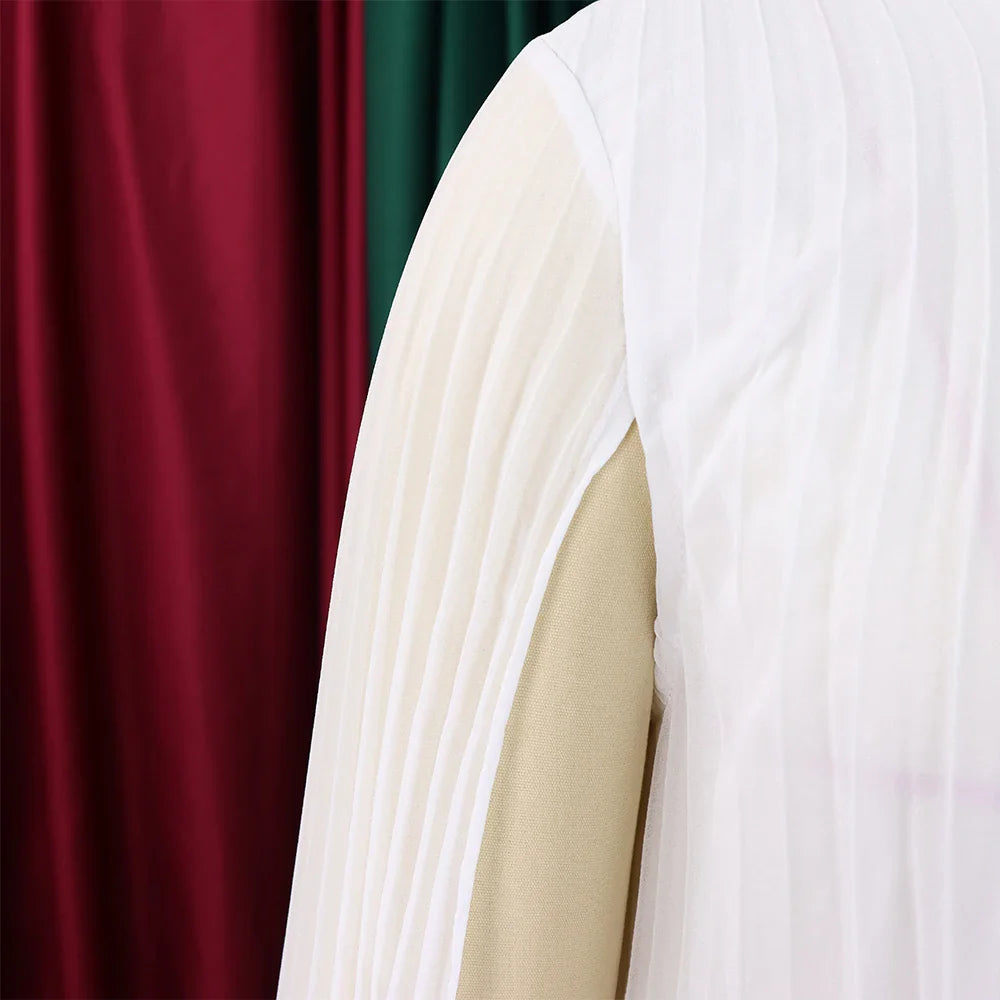 Elegant Chiffon Dress For Women Batwing Sleeve Knee Length