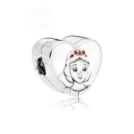 925 Silver Mermaid Princess Dress Charms for DIY Dangle Beads Fit Original Pendant Bracelet Necklace Fashion Jewelry