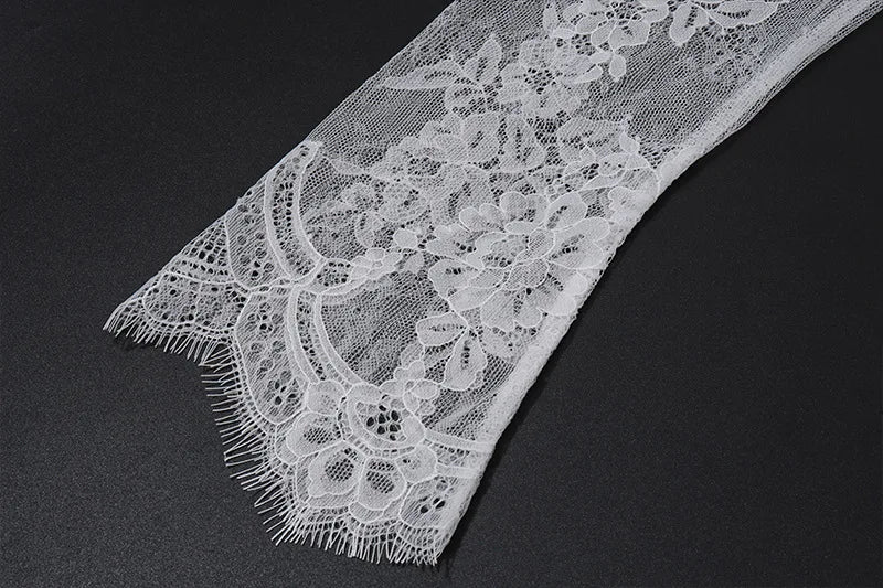 Lace Side Square Neck Dress for Elegant Evening Party