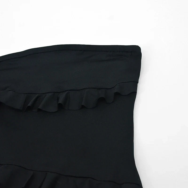 Strapless Mini Dress Off Shoulder A Line Party Dress