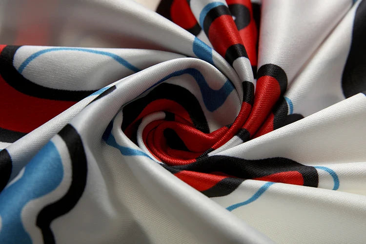 Retro Letter Print Sleeveless Dress With V Neck Style