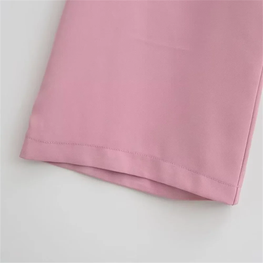 Autumn Women's Fashion Loose Dress and Collar Suit Jacket with Long Pants Two-Piece Set for Chic Style