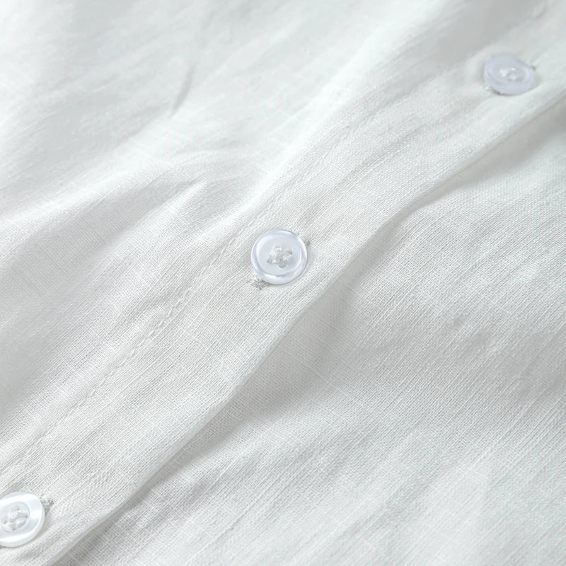 Women's Sweet Solid White Blouse with Front Bow Lace-Up Long Sleeves Elegant Casual Summer Top