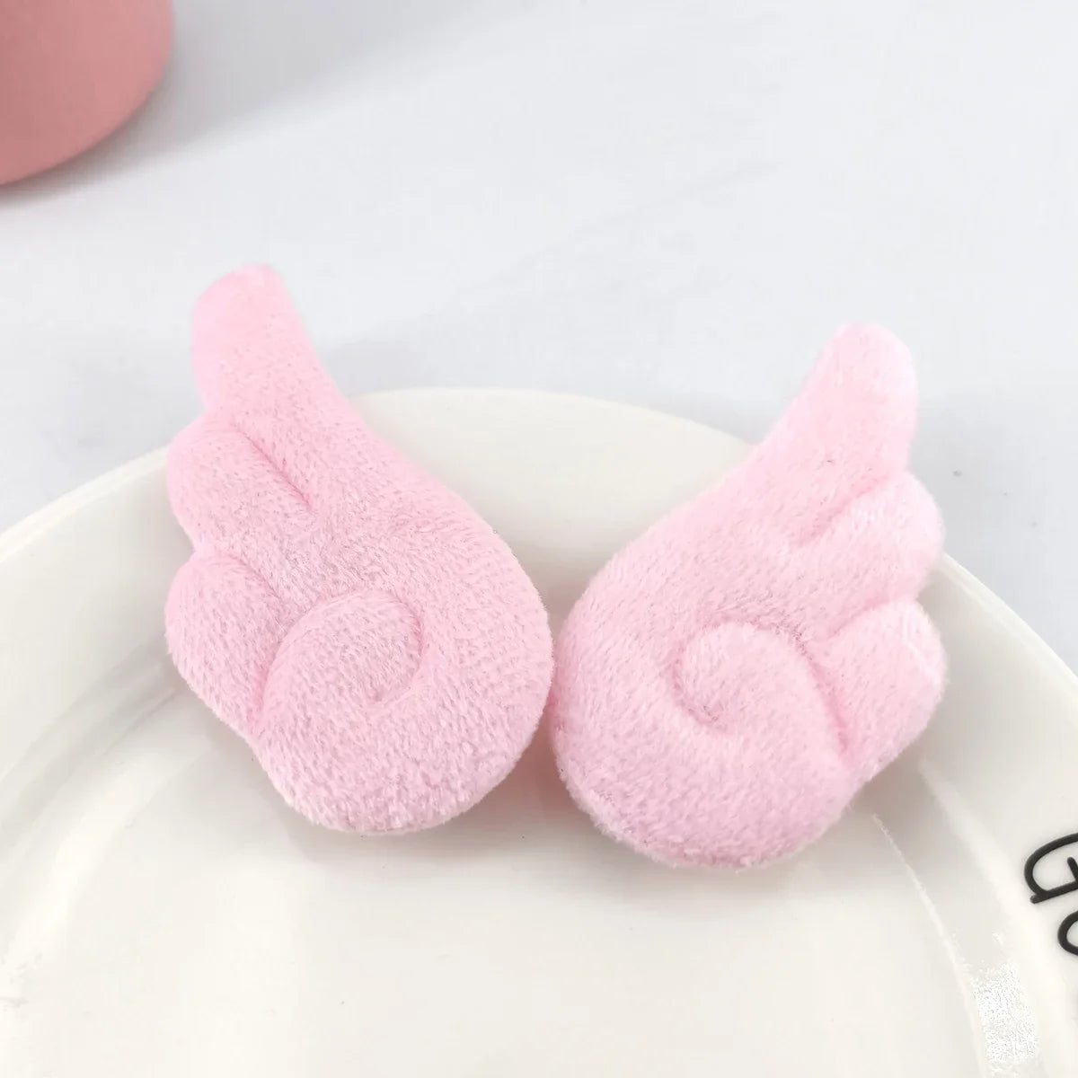 2Pcs Angel Wing Hair Clips Cute Plush Barrettes for Girls Party Wedding Birthday Accessories