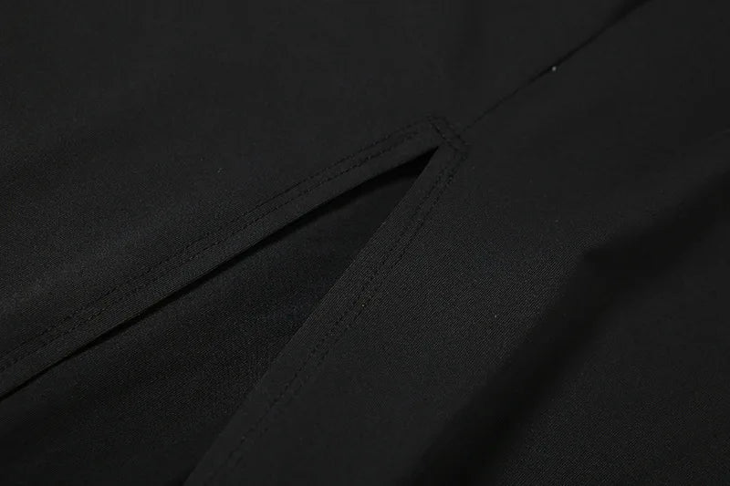 Sexy Open Back Tie Waist Maxi Dress With Split Wrapped Hip