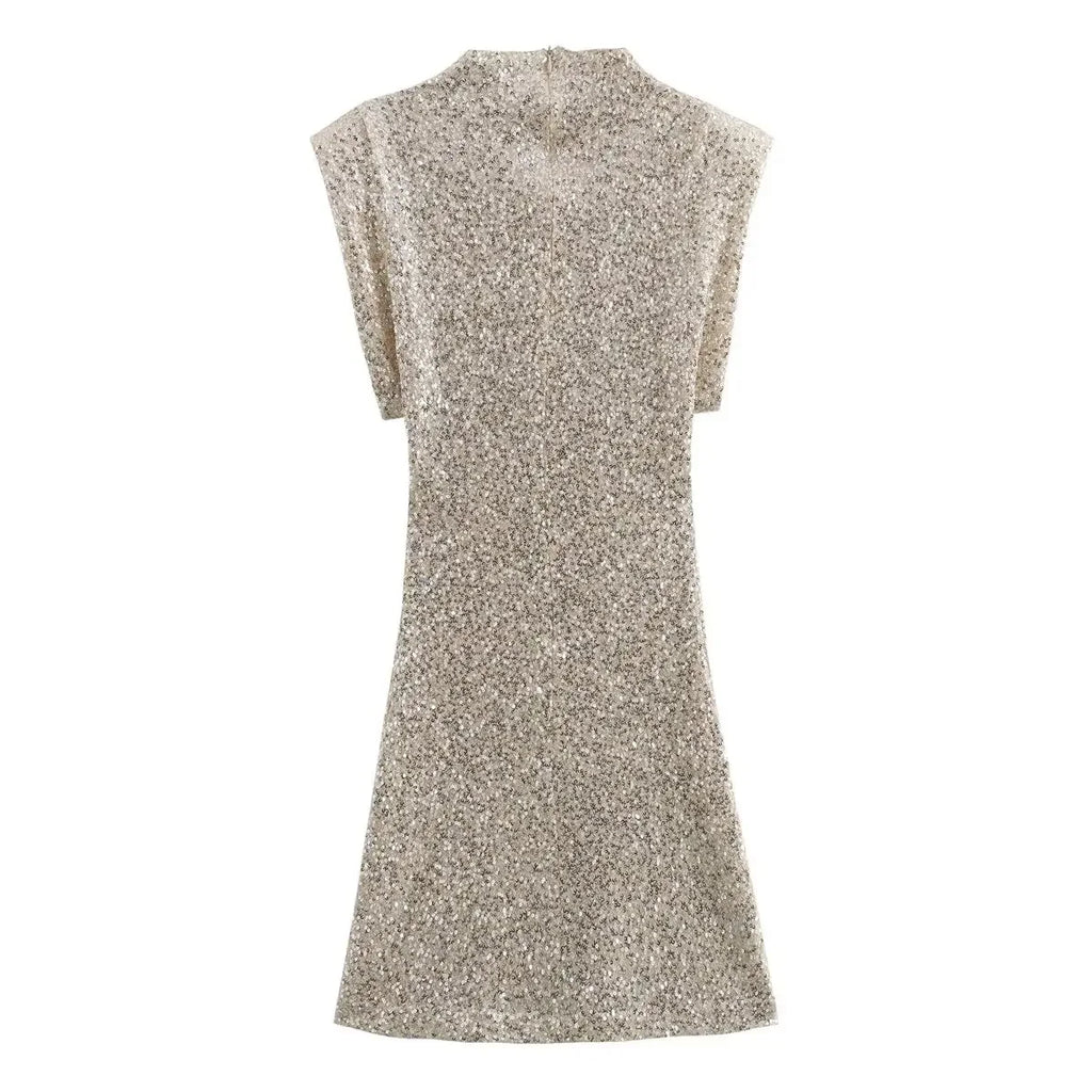 Sequin Party Dress Women Short Tight Mini Dress Summer