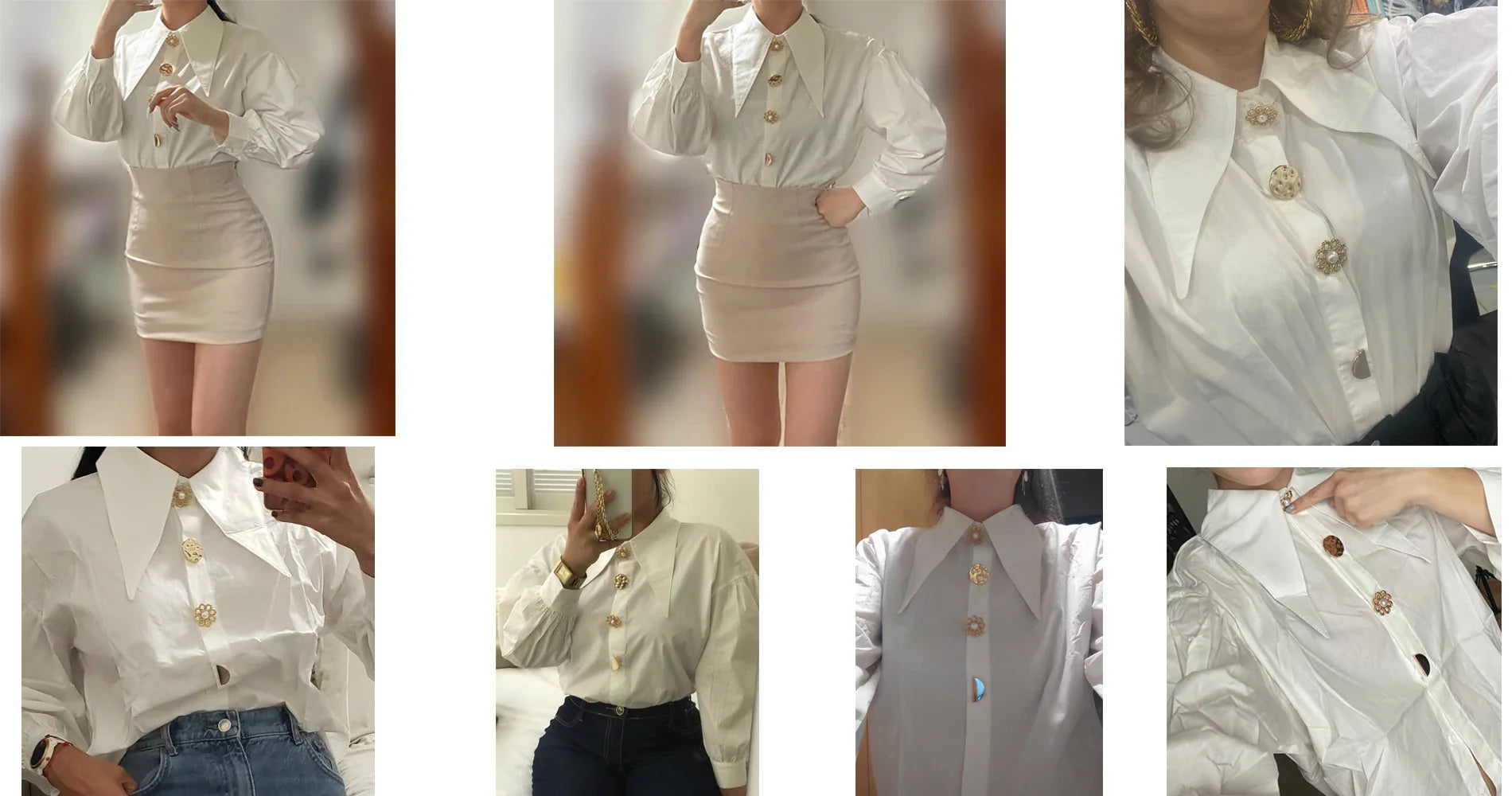 Comfortable Long Sleeve Office Blouse for Women with Turn Down Collar Classic Fit Shirt Blusas for Work and Casual Wear