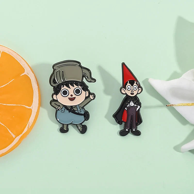 Cartoon Character Enamel Pins Set Cute Anime Brooches Fashion Accessories