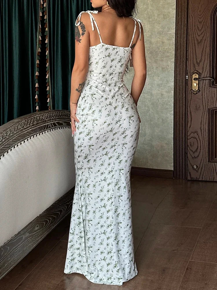 Elegant Women Evening Dress Bodycon Long Gown Summer