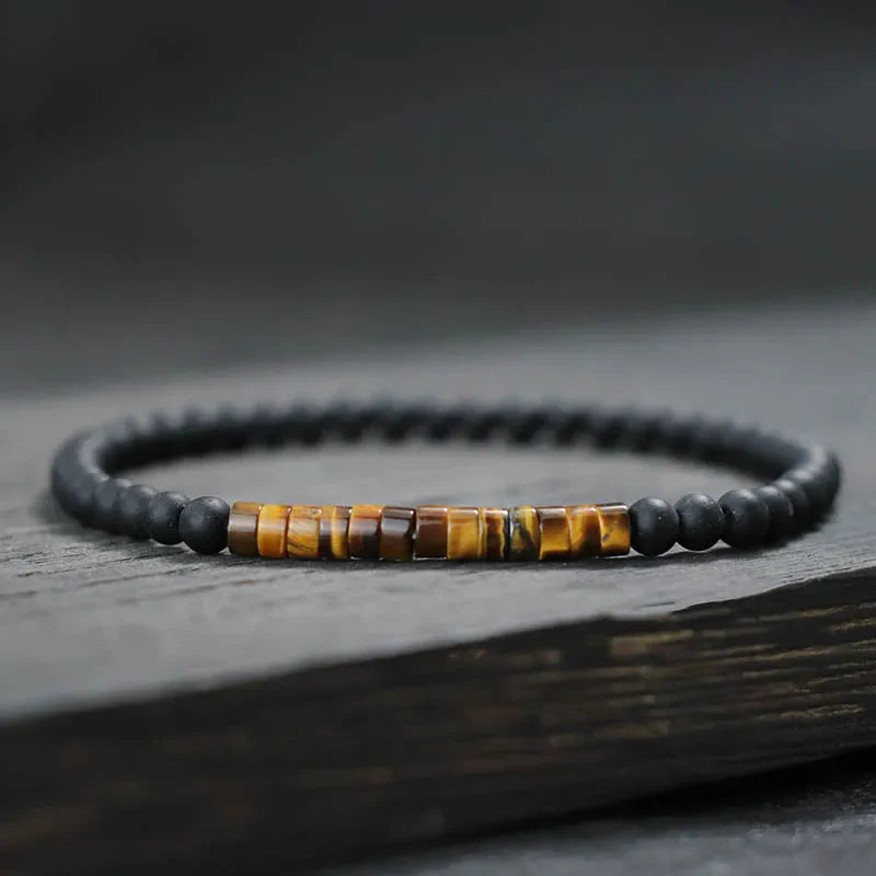 Minimalist 4mm Emperor Onyx Bead Bracelet for Meditation and Yoga Unisex Fashion Jewelry