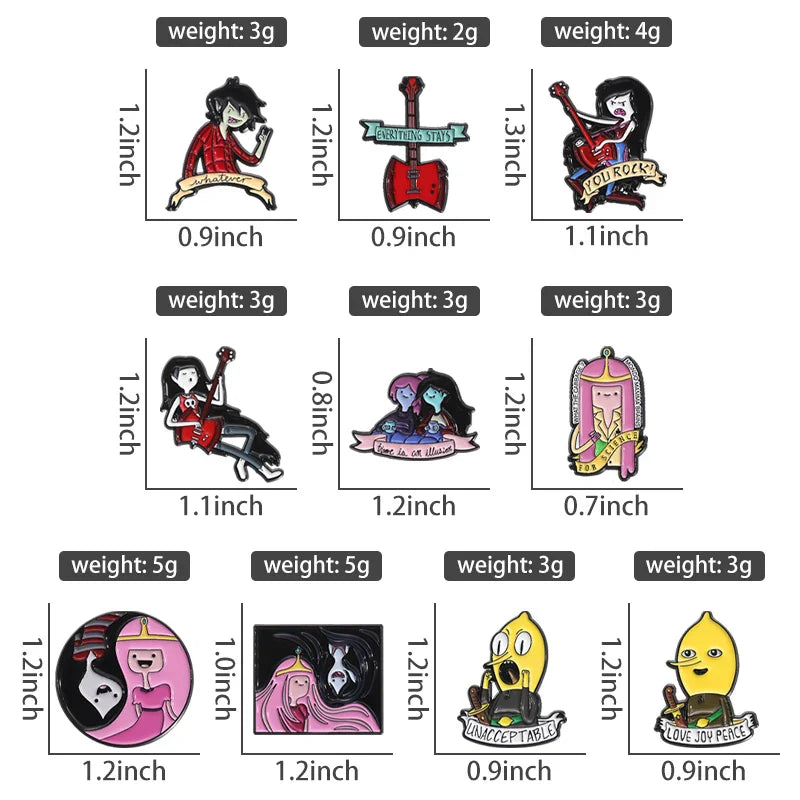 Cute Cartoon Anime Character Enamel Pins Custom Little Monk Brooches Funny Jewelry Gift for Friends