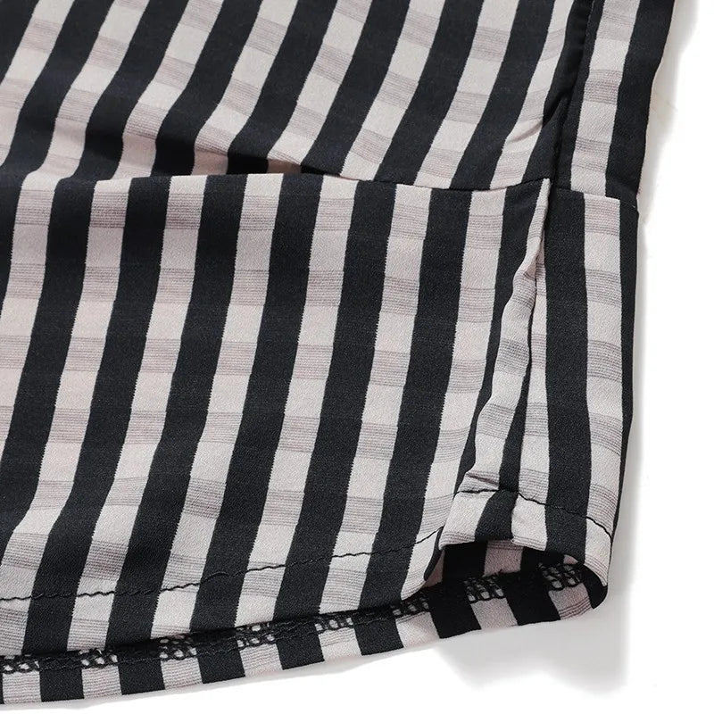 Elegant Plaid Print Loose Fit Button Down Shirt for Women with Turn Down Collar and Casual Half Sleeves Versatile Ladies Blouse Top for Everyday Wear