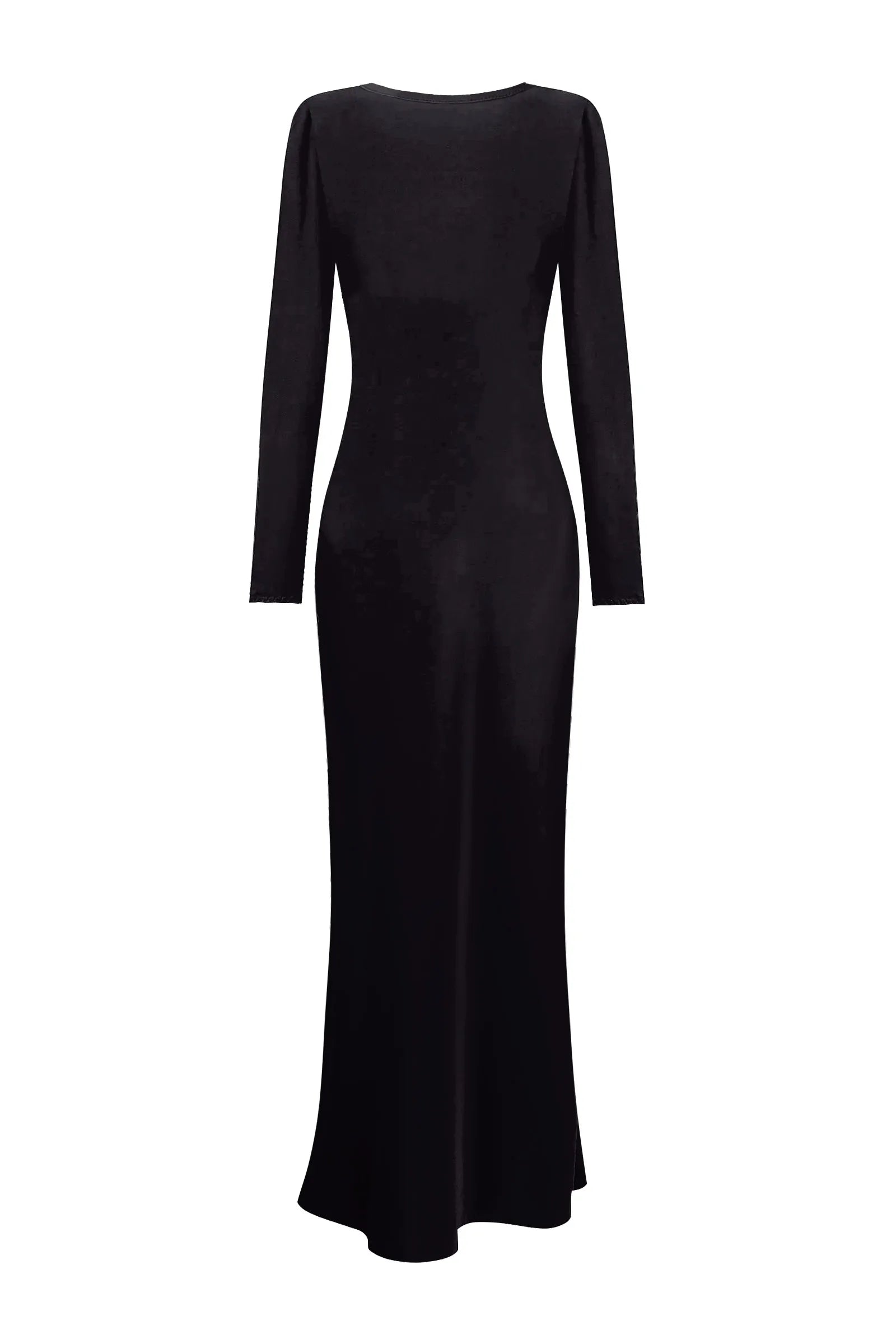 Black Gothic Witch Dress With Long Sleeves Fishtail Gown