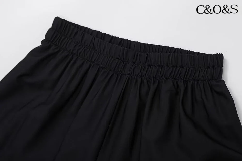 Floral Print Long Sleeve Shirt and High Waisted Trousers Fashion Set