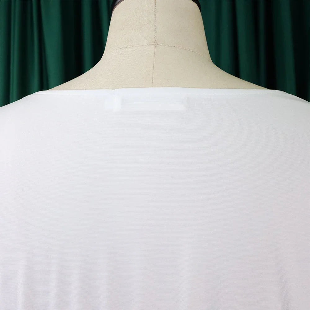 Women's Elegant 2 Piece Pants Set with Solid Blouse Short Sleeve O Neck and Long Trousers