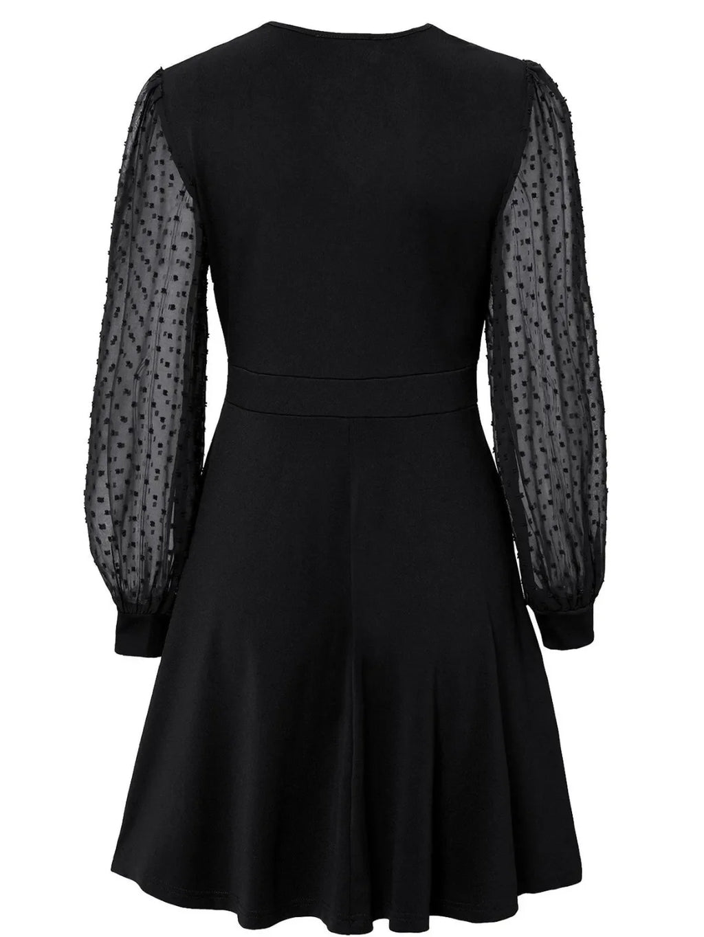 Women's Casual V Neck Long Sleeve Slim Dress Everyday Wear