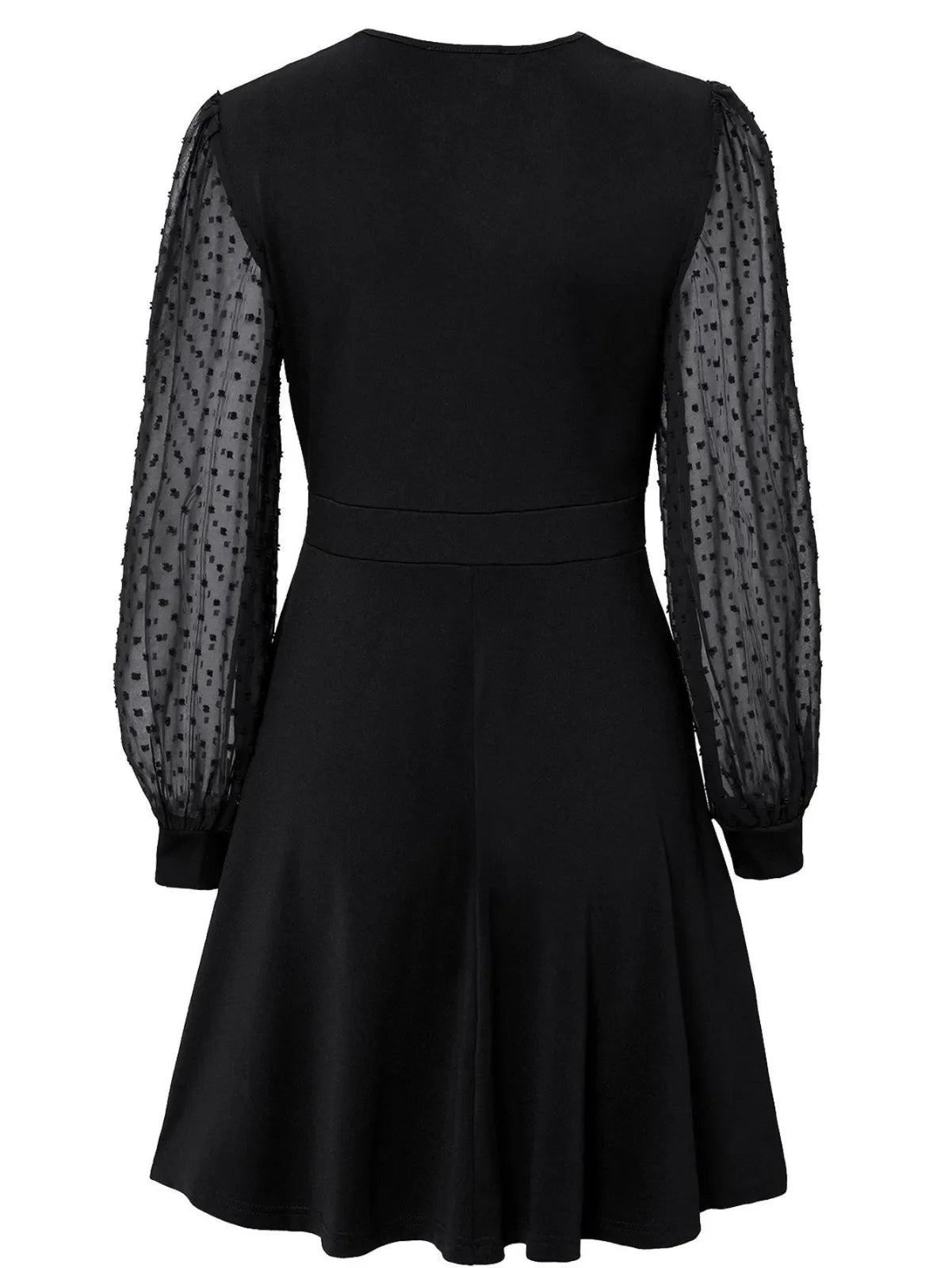 Women's Casual V Neck Long Sleeve Slim Dress Everyday Wear