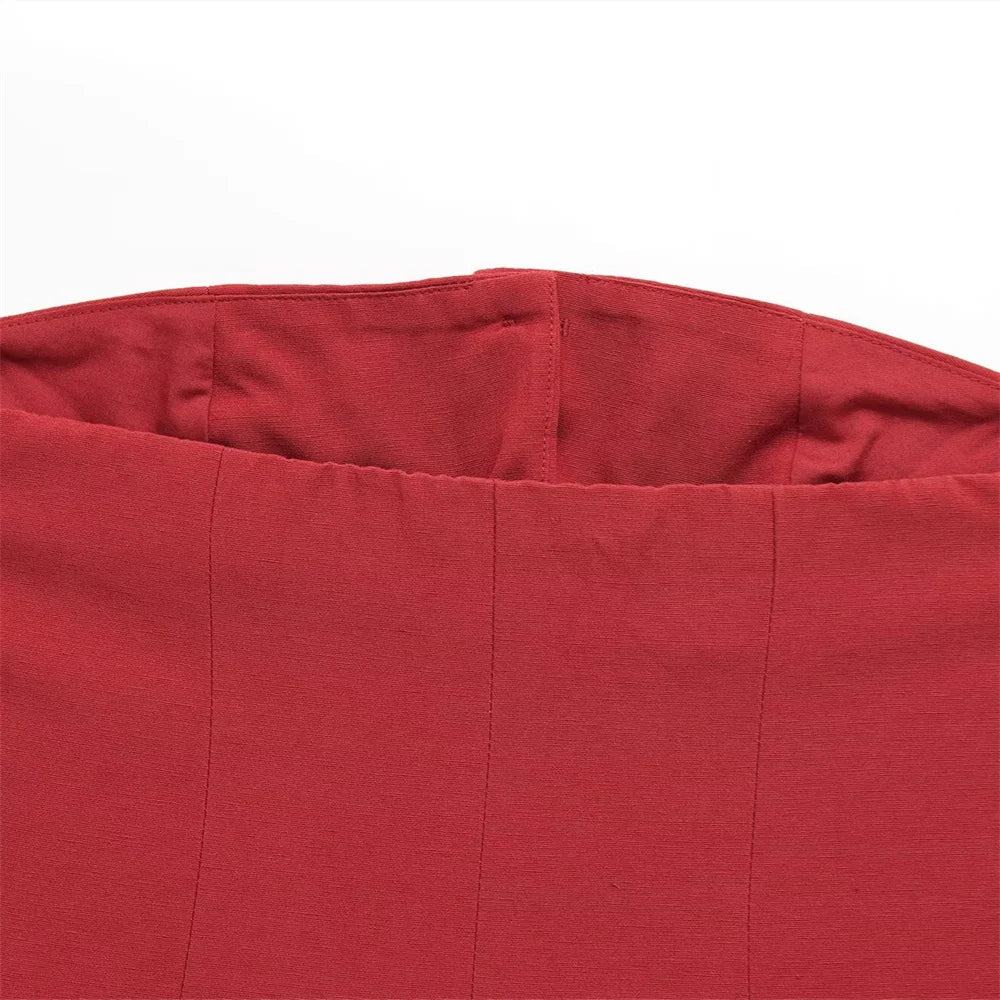 Women's Buttoned Top and Double Pleated Pants Set for Casual Spring and Summer Fashion