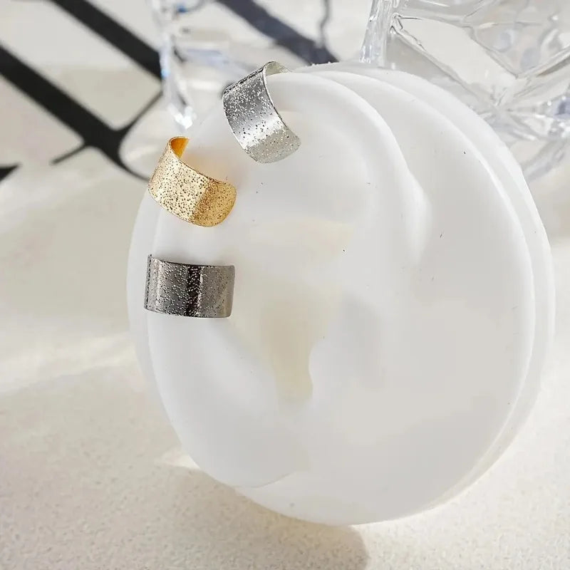 Hollow Leaf Design Clip On Earrings Set of 5 or 15 Zinc Alloy Jewelry for Women