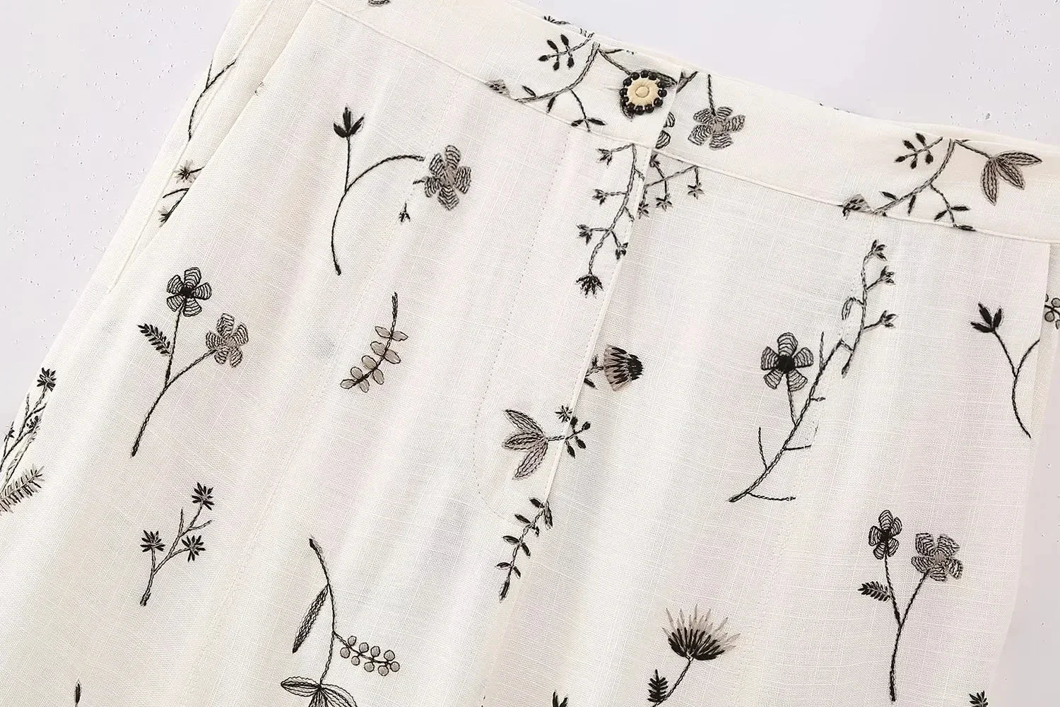 Summer Women Two Piece Set Embroidered Bowknot Short Sling Top with Elegant Midi Skirt Slim Fit Casual Fashion Outfit