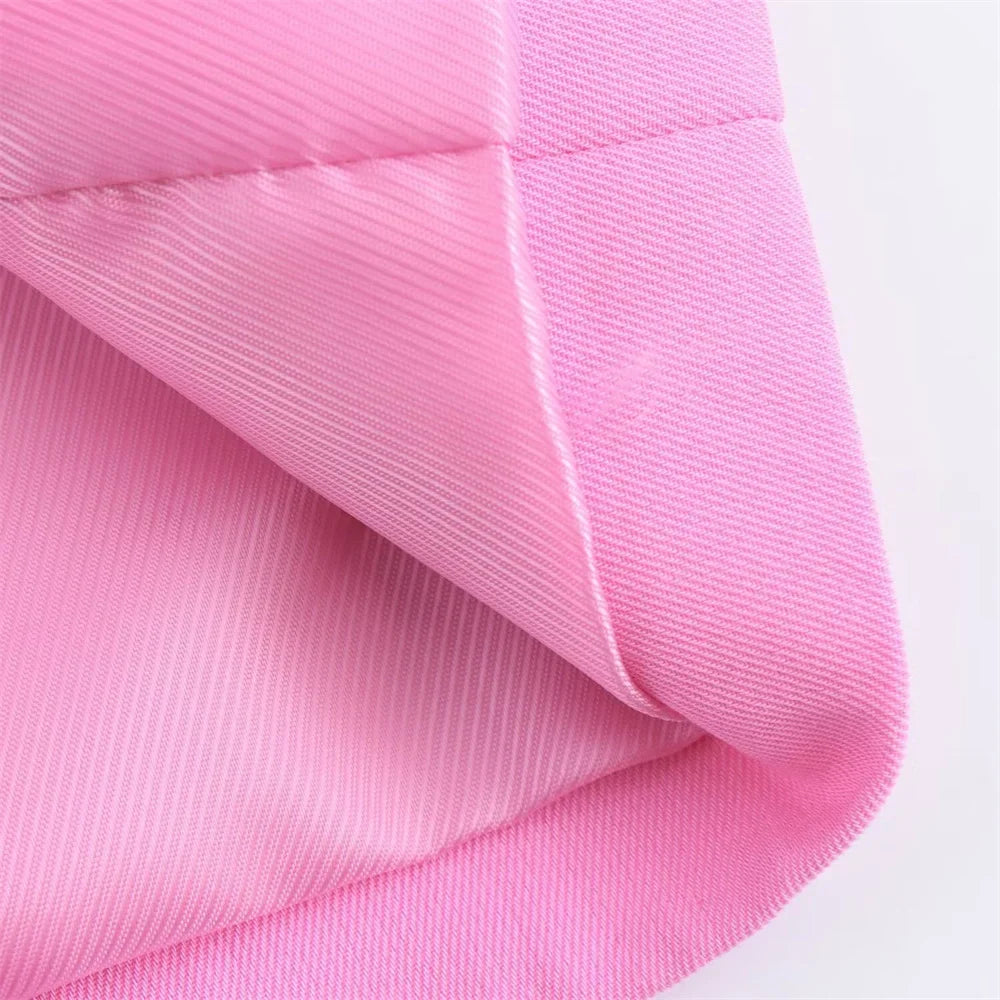 Casual Women's Fashion Flip Collar Straight Cut Suit Coat and Strap Detail Pants Set for Effortless Chic and Comfort