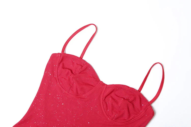 Sequin Bodycon Dress With Tassel Detailing For Beach