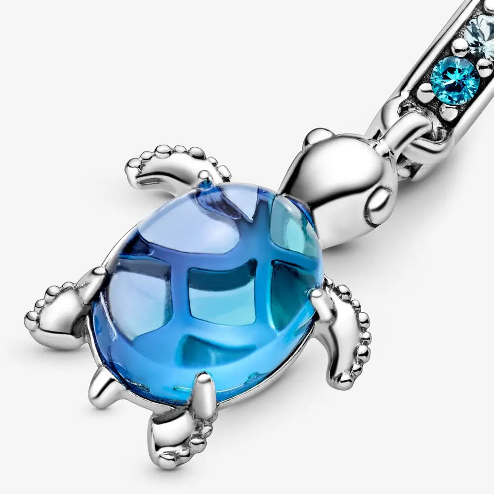 925 Sterling Silver Turtle Charm Pendant for 3mm Bracelets Ideal Gift for Women DIY Jewelry Collection