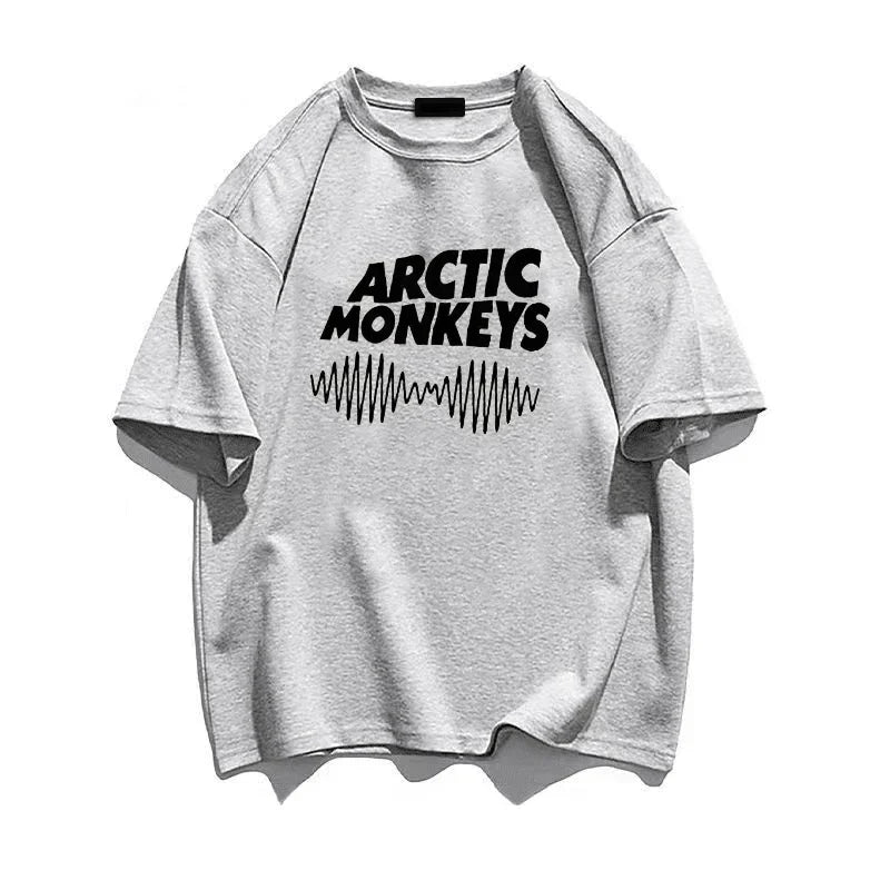 Arctic Monkeys Graphic T Shirt for Women Casual Manga Style White Tee