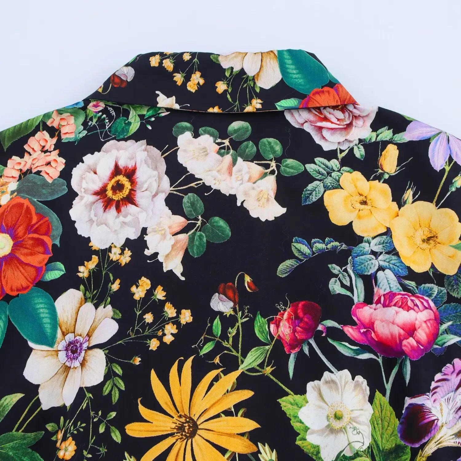 Floral Midi Dress For Women Slim Fit Poplin Summer Chic