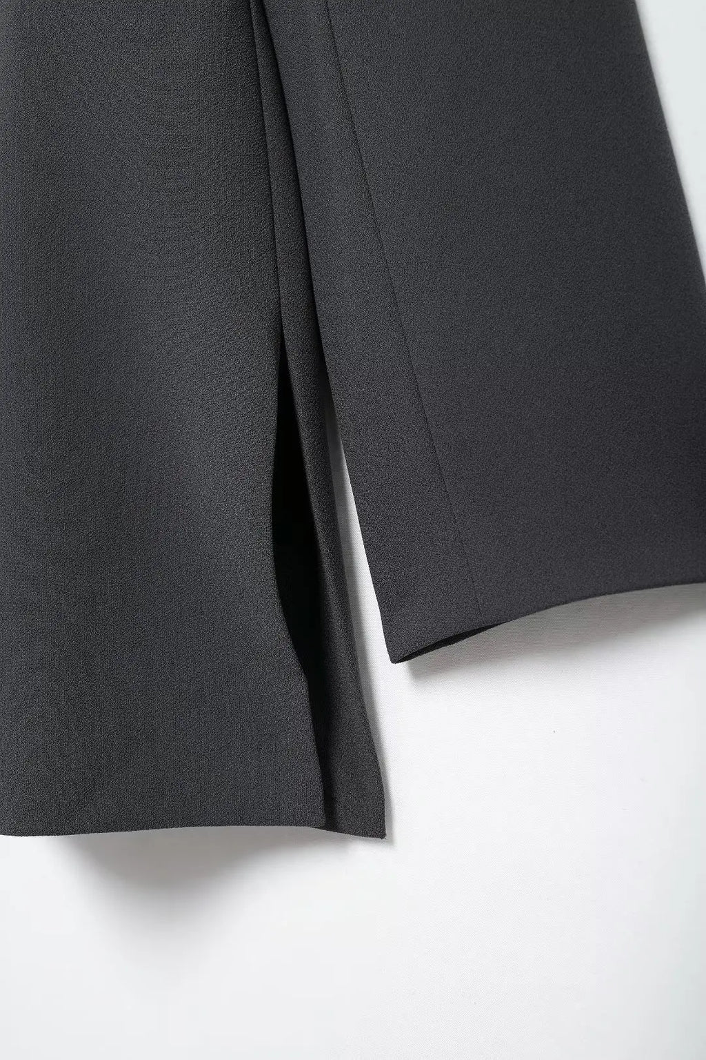 Women's Fashion Long Sleeve Suit Jacket with Belt and Zipper Straight Pants Set