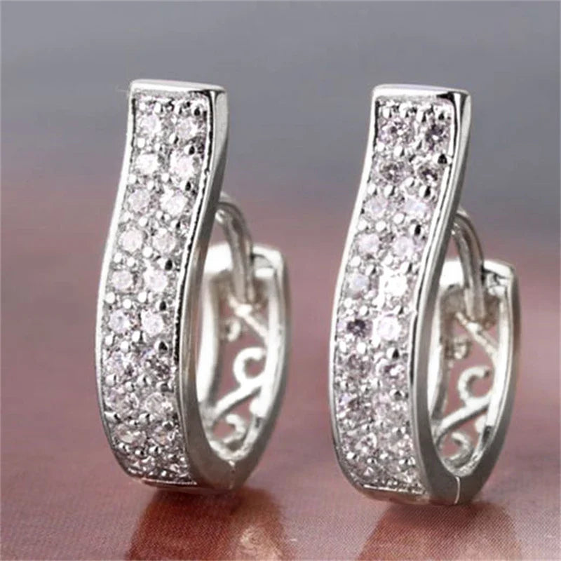 Unique Design Hollow Out Gold Hoop Earrings for Women - Irregular Trendy Jewelry for Weddings and Parties