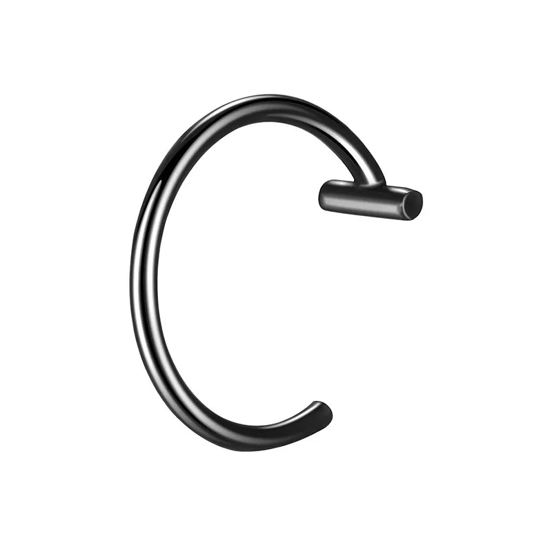 Stainless Steel Fake Nose Ring Hoop Non-Pierced Septum Earring Body Jewelry for Women