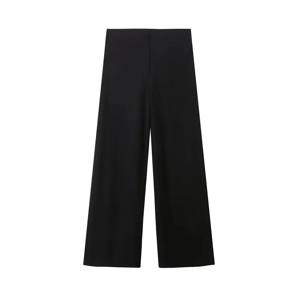 Women Casual Two Piece Set with Sleeveless Tank Top and Wide Leg Pants