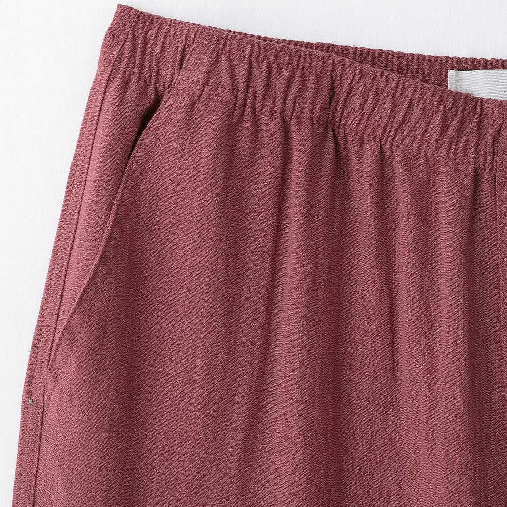 Women's V-Neck Long-Sleeve Side Tie Kimono Top and Elastic Waist Trousers Casual Chic Suit