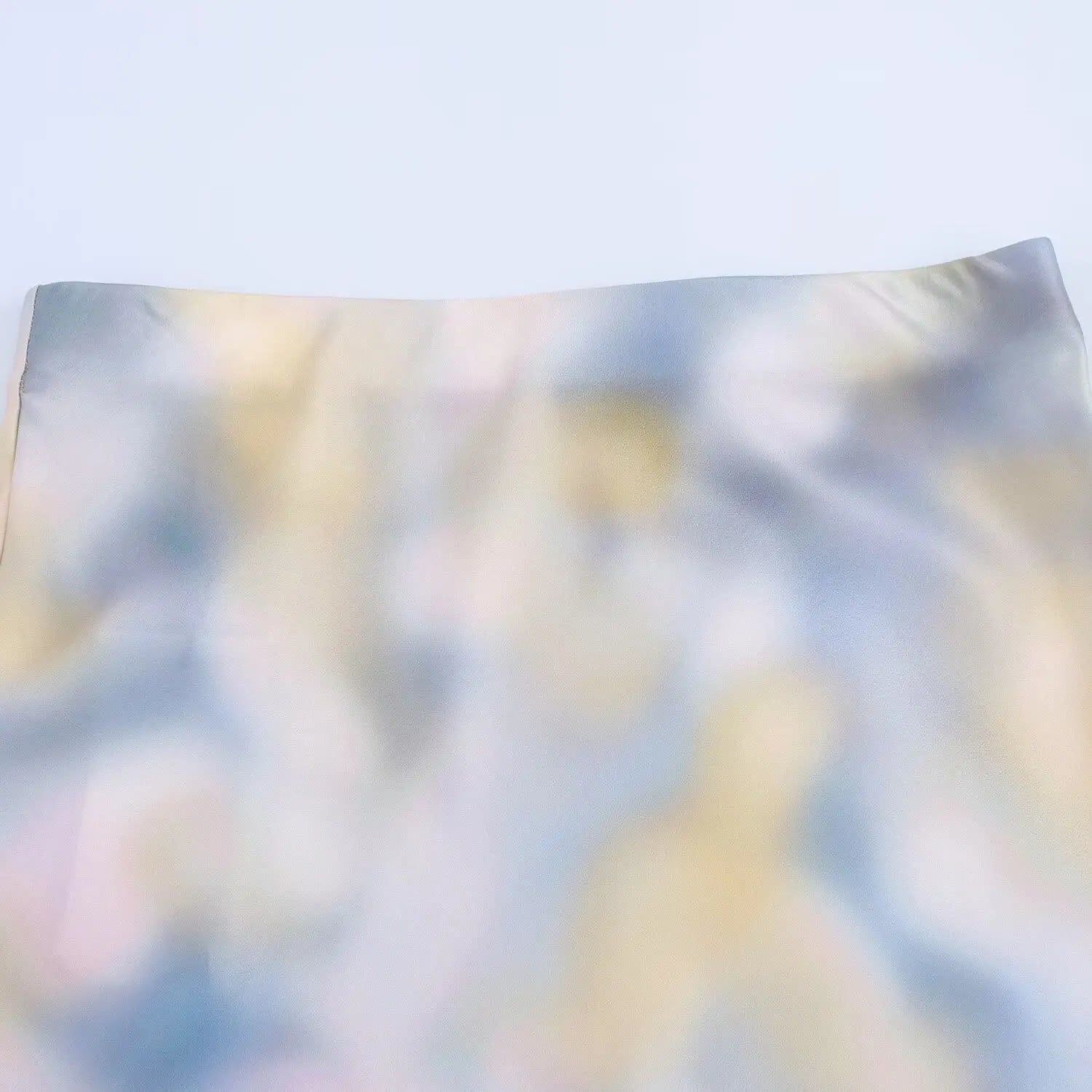 Women's Tie Dye Texture Vertical Collar Shirt with High Waist Slimming Skirt Set Spring Casual Chic Elegant Outfit