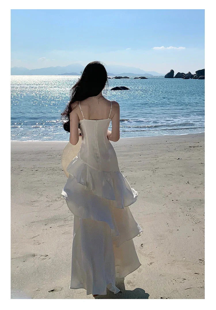 Elegant Spaghetti Strap Long Dress For Women Prom Gown