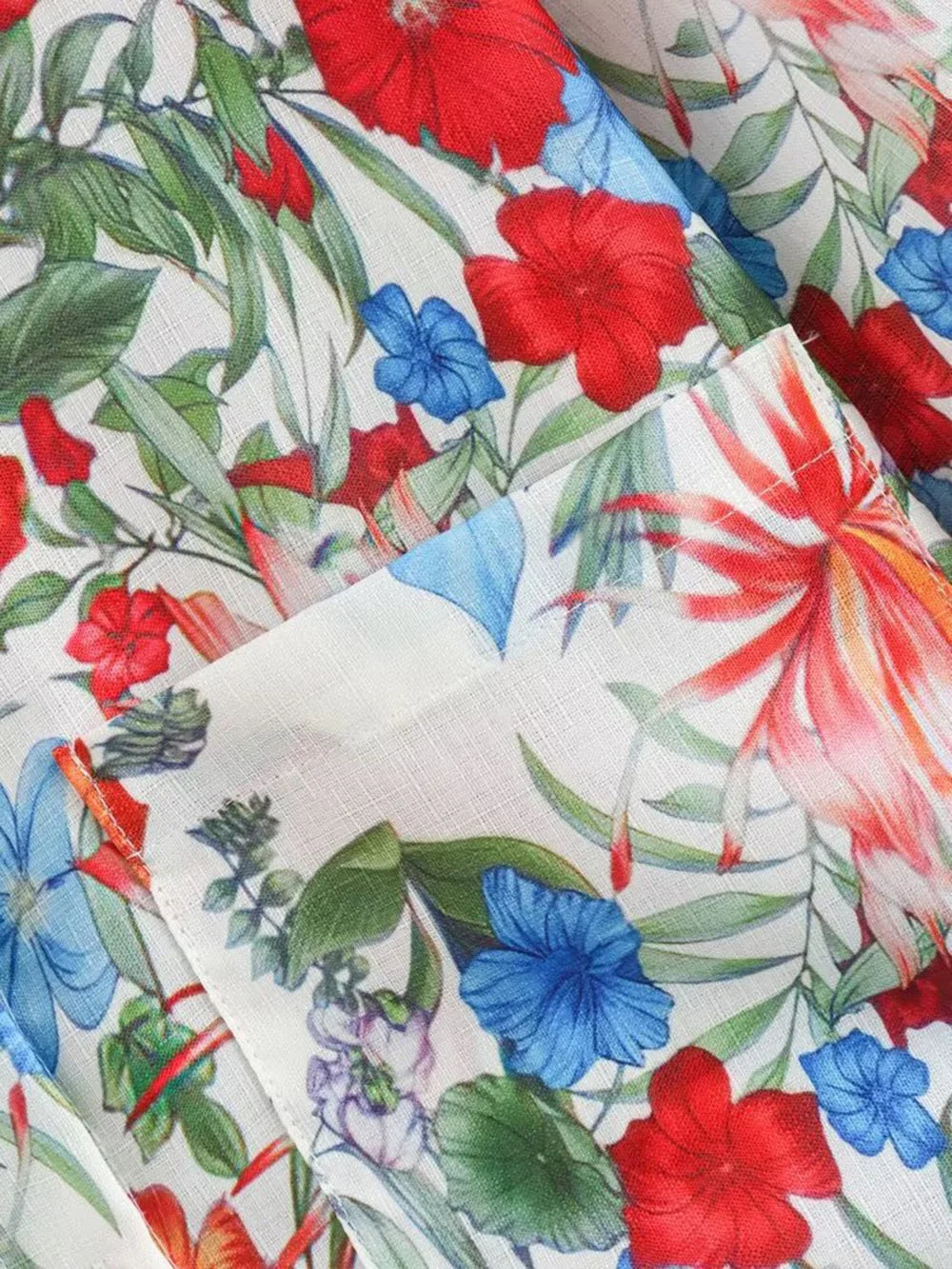 Women's Bohemian Casual Trousers Set with Long Sleeve Shirt and High Waisted Wide Leg Pants