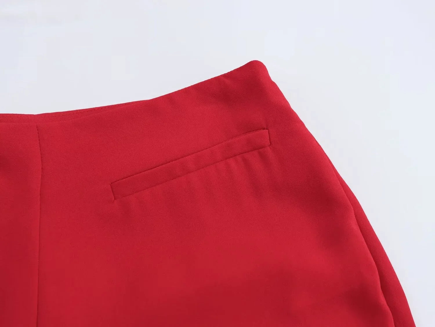 Women's Casual Black Sleeveless Split Design Vest Pants Set with Belt for Autumn Commuting