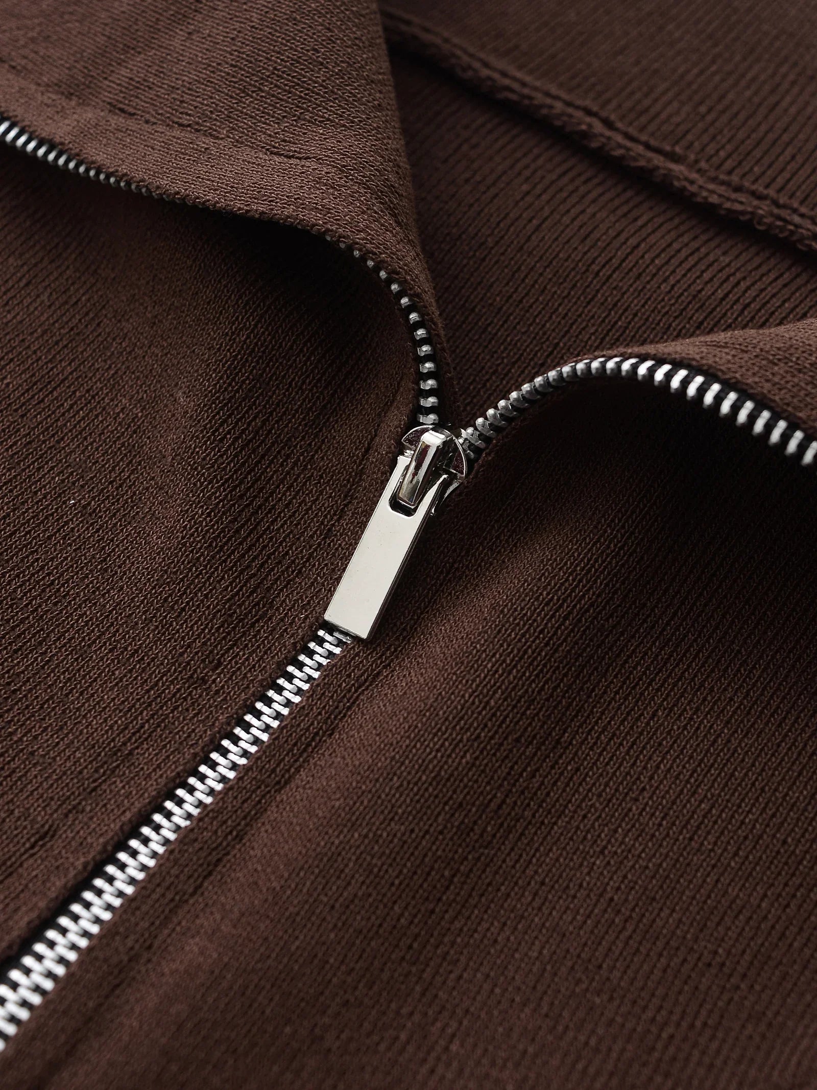 Elegant Women's Knit Sweatshirt and Drawstring Trousers Set with Hooded Zipper