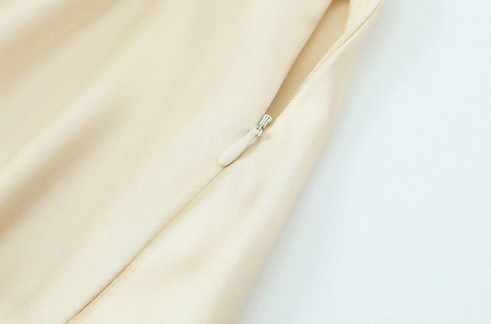 Hollow Out Midi Dress Backless Bow Tie Soft Touch Fabric