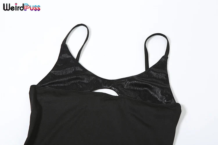 Backless Bodycon Dress With Hollow Square Collar Party