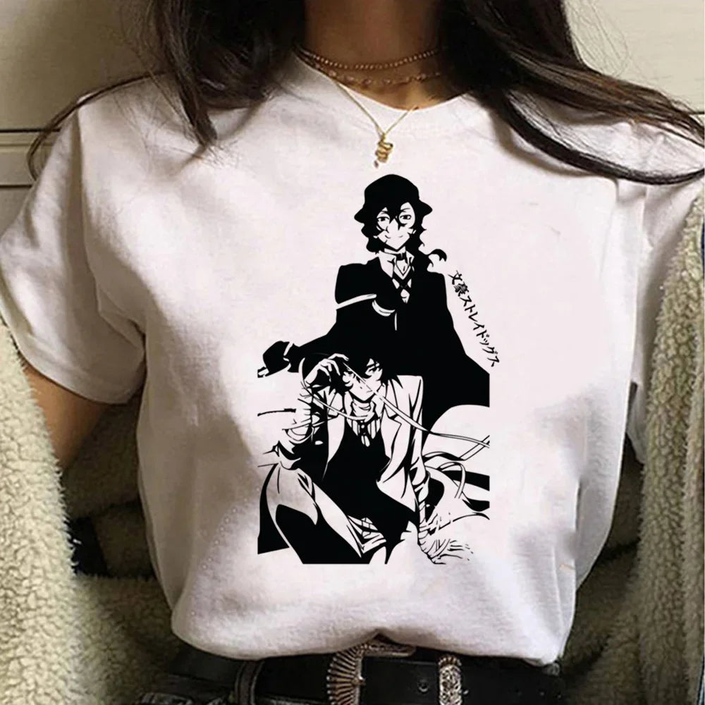 Dazai Comic T-Shirt for Women - Summer Streetwear Y2K Graphic Tee