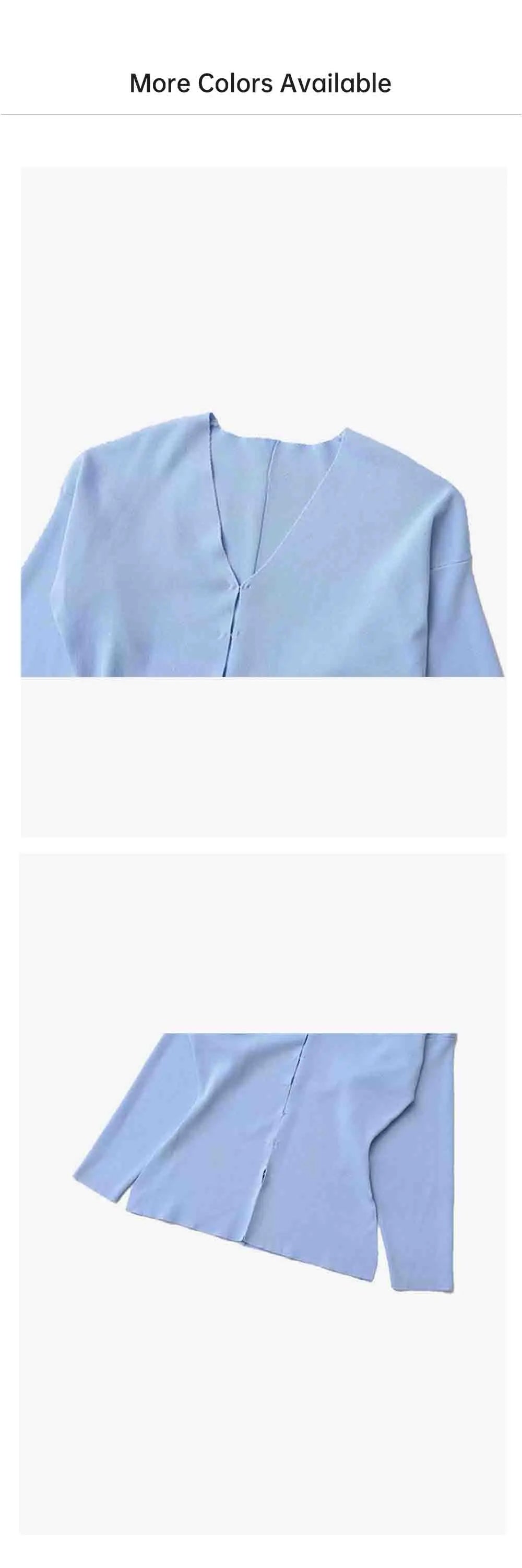 Women's Casual V-Neck Long Sleeve Knitted Cardigan and Short Skirt Set Slim Fit Stylish Two-Piece Outfit